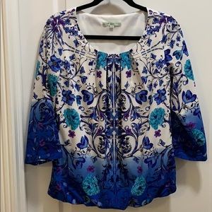 BOGO Cleo floral lined blouse